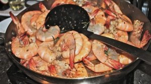 Королевские креветки жареные