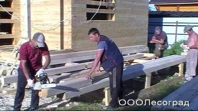 Небольшой дом из профилированного бруса по проекту 0-100-031 смотреть онлайн