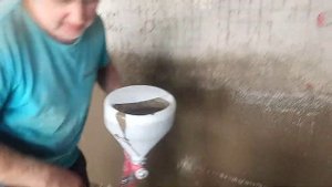Набрызг картошным пистолетом