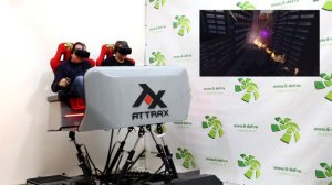 Аттракцион "AttraX".  Интерактивный рифт "Месть дракона"