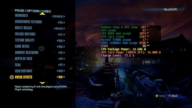 Lenovo Yoga 6 Ryzen 5700U - Tiny Tina's Assault on Dragon Keep - framerate смотреть онлайн