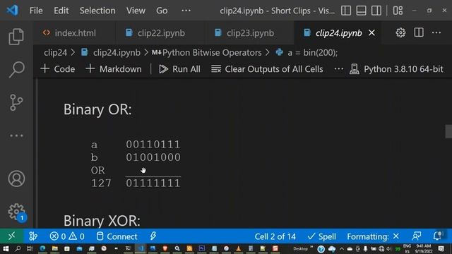 Python Bitwise Operators (#24)  #bitwiseoperators