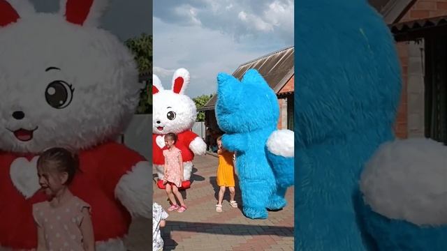 Поздравление от белого мишка. Зайка и Лисёнок ❤ смотреть онлайн