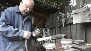 Рукоять для кованого ножа якутского типа