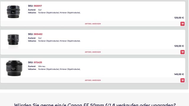 Kit Objektiv oder Festbrennweite