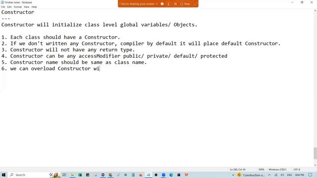 Constructor importance, rules and syntax to follow - Java