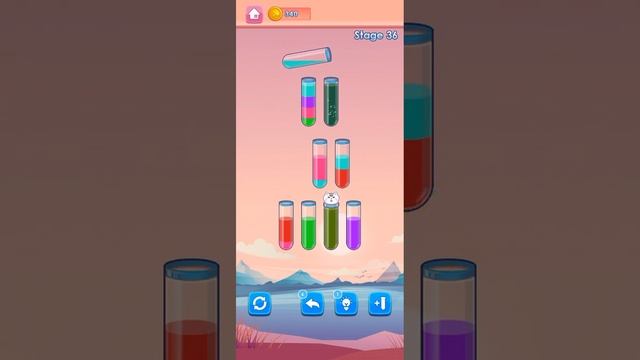 Fun Water Sorting Stage 36 Gameplay Walkthrough смотреть онлайн