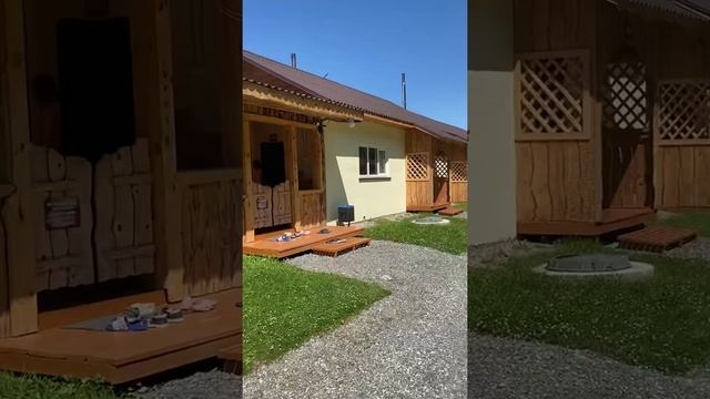 Прогулка по туристической базе Алтай Кайлас в республике Горный Алтай. смотреть онлайн