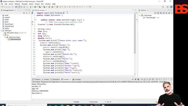 How to Take input from User in Java using Scanner|BufferedReader Class - Eclipse смотреть онлайн
