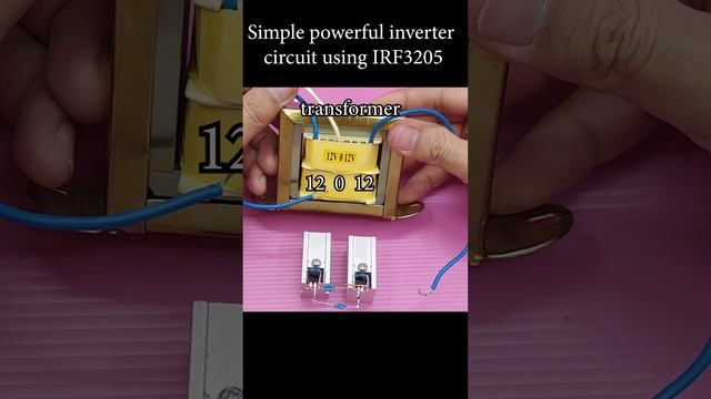 Simple powerful inverter circuit using IRF3205 mosfet || How to make an inverter at home.