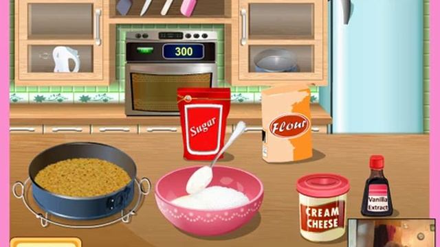 Печем Клубничный Чизкейк//Игры для девочек) смотреть онлайн