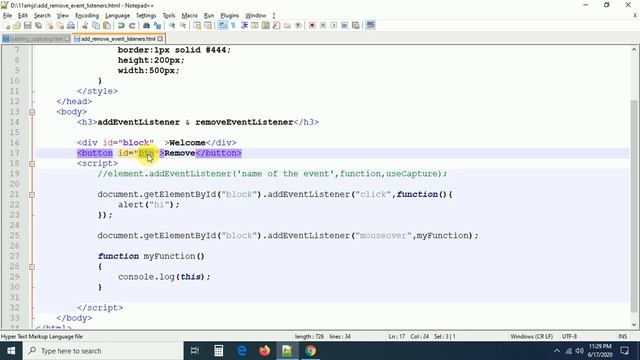 35 - addEventListener | Events in JavaScript смотреть онлайн