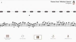 Theme from “Witches’ Dance” | N.Paganini【 Viola Sheet Music 】
