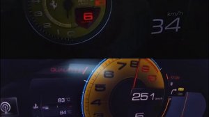 Ferrari 296 GTB vs F8 Tributo 0-290 km/h