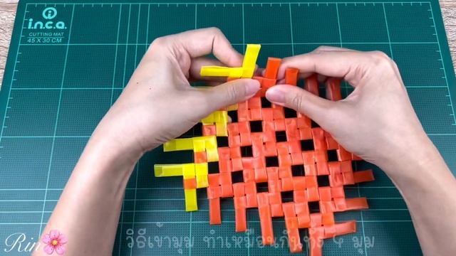 DIY Basket from Plastic drinking Straws. สานตะกร้า จากหลอดพลาสติก смотреть онлайн