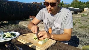 Нож Hammy от Kizlyar Supreme с серейтором / Кухонные тесты кастомного Hammy Kizlyar Supreme