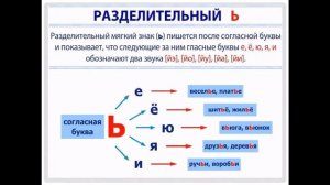 1 класс, Обучение грамоте. Разделительные мягкий знак