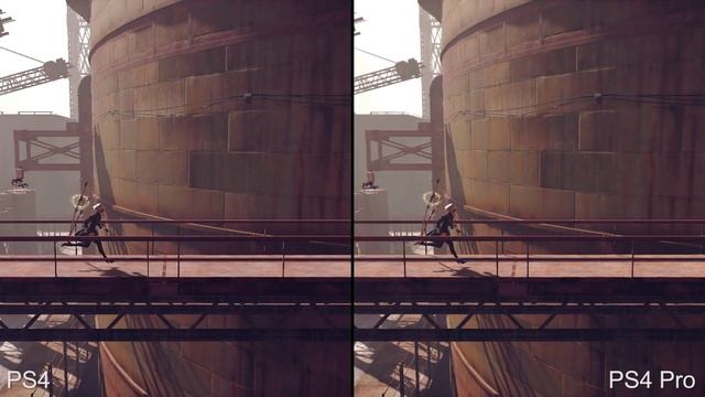 Nier Automata PS4 vs PS4 Pro Demo Comparison + Frame-Rate Test смотреть онлайн
