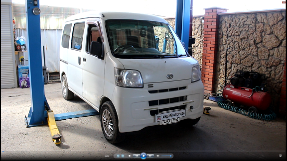 Установка двигателя KF-VE на Daihatsu Hijet 0,7 Дайхатсу Хайджет 2010 года