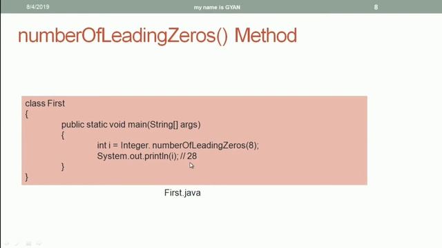Wrapper Classes in Java | #37 | numberOfLeadingZeros() Method of Integer and Long Wrapper Classes