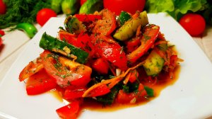 Супер простой и очень вкусный - бесподобный летний салат из свежих овощей – «Витаминный микс»!