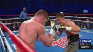 КАНЕЛО  ГОЛОВКИН 1 БОЙ