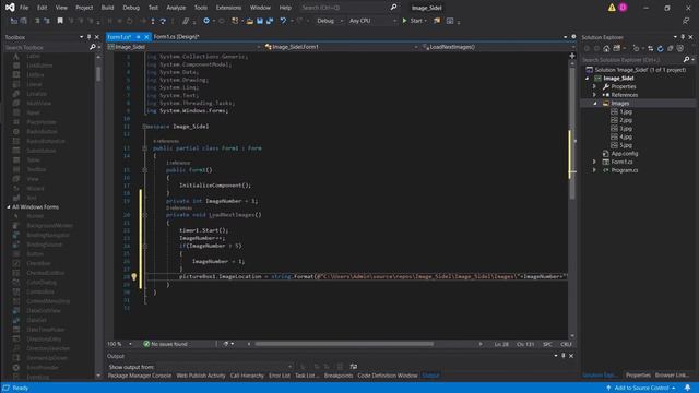 C# Winform Design : Images Slider - With Auto button navigation and Manual смотреть онлайн