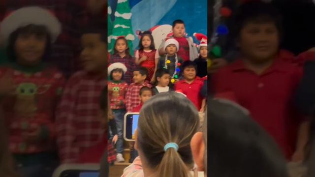 First grade Christmas Performance