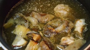 Суп грибной из белых грибов