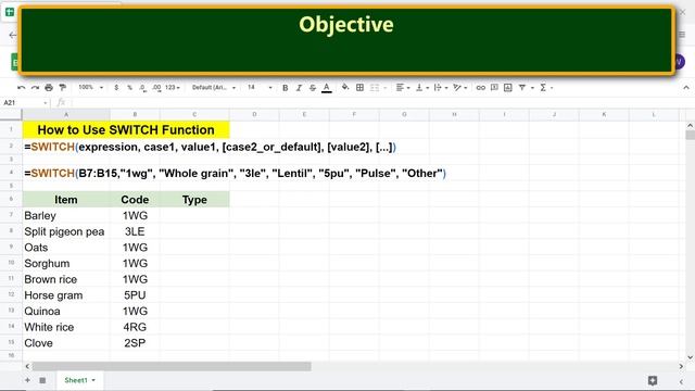 Google Sheets SWITCH Function | Allows Multiple Cases | Tutorial | Google Sheets Formulas смотреть онлайн