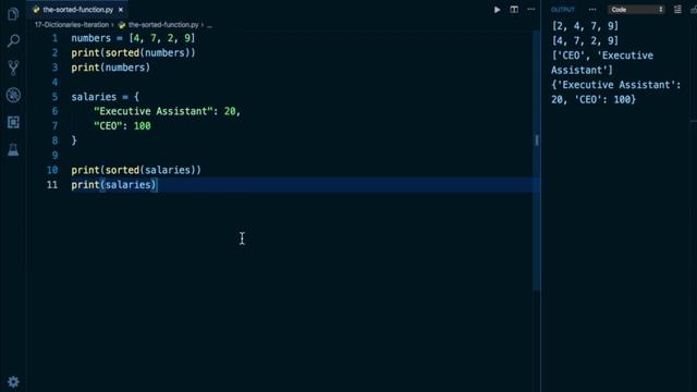 Python Programming Tutorial # 128 | The sorted Function in Python | Sorted in-build Function Python