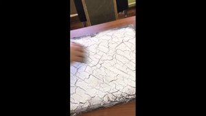 Венецианка с эффектом кракелюр.  Железнение правильным шпателем.