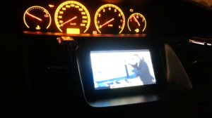 Nissan primera p12 видео на штатном мониторе.