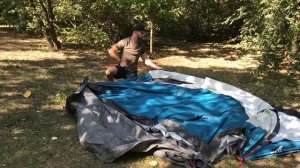 Arpenaz Family 4.1 FRESH&BLACK, Полная установка палатки