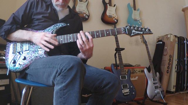 Ibanez Satriani Black Dog clean смотреть онлайн