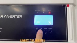 How to connect with growatt SPF 12000T DVM off grid inverter