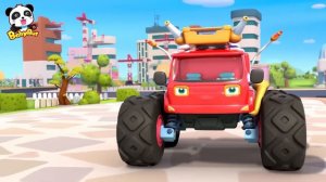 【New Music ♫】Monster Car Rescue Team is Here to Help | Nursery Rhymes | Kids Songs | BabyBus