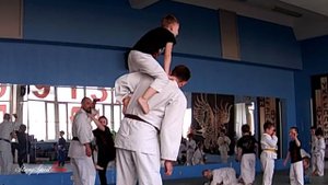 Детская тренировка по джиу джитсу и айкидо. BJJ kids class