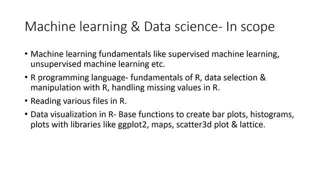 Machine learning & Data science course with R & Python| Learn Machine learning| Data science class