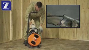 Прочистка слива канализации электромеханическим аппаратом  MRP (General Pipe Cleaners)