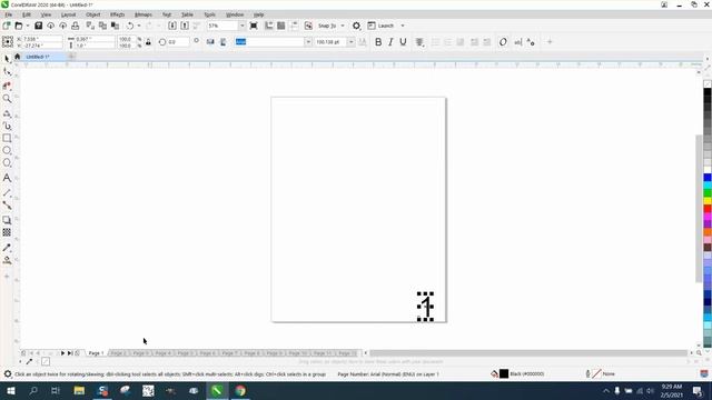 Corel Draw Tips & Tricks Add numbers on all pages смотреть онлайн
