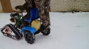 Поехали! минивездеход на гусеницах Крутец