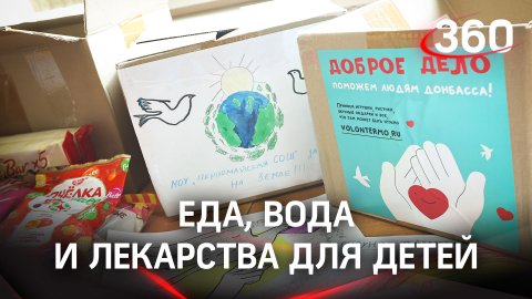 да, вода и лекарства для детей: тонны гумпомощи доставили в Донецк из России