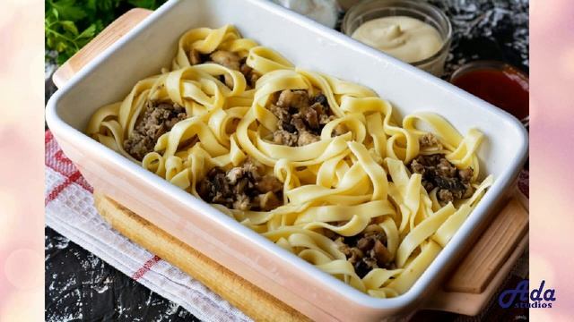 Гнезда с курицей и грибами Рецепт, пошаговый, как приготовить, видеорецепт смотреть онлайн