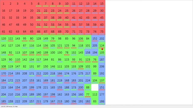 15x15 sliding puzzle in 4:53 смотреть онлайн