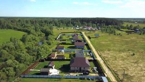 Деревня Аббакумово с высоты птичьего полёта