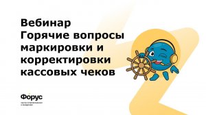 Вебинар Горячие вопросы маркировки и корректировки кассовых чеков  25 июня 2024 года