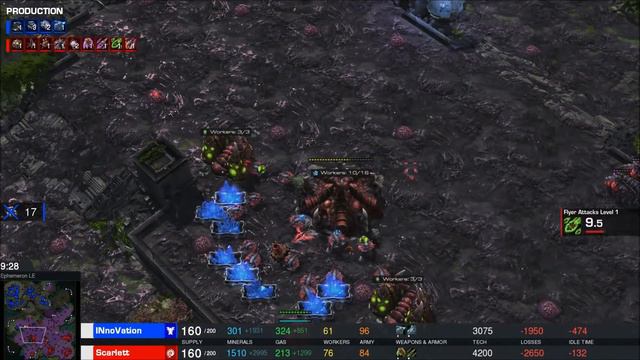 Thor vs. Zerg - INnoVation v Scarlett - StarCraft 2 смотреть онлайн