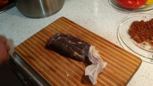 Бастурма (вяленая говядина). Быстро. Просто.