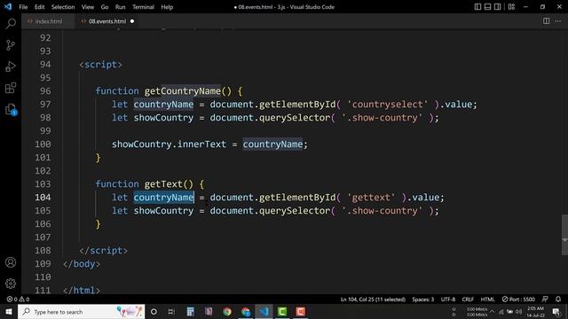 3.8 - JavaScript HTML DOM Events - Event Handler | JavaScript Bangla Tutorial